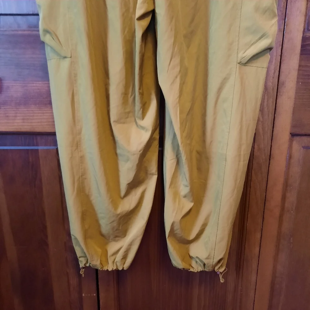 Fabletics Eleanor Cargo Track Pants Warm Olive High-rise Wide Leg Size 3X - Picture 15 of 15